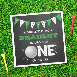 Hole in one boys Golf 1st Birthday Par-t-shirt Servet