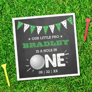 Hole in one boys Golf 1st Birthday Par-t-shirt Servet