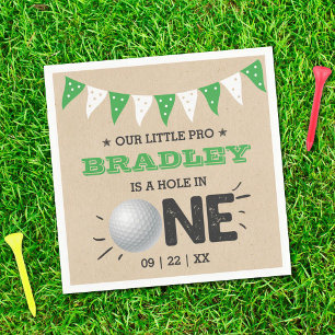 Hole in one boys Golf 1st Birthday Par-t-shirt Servet