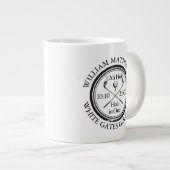 Hole in One Classic Gepersonaliseerd Golf Grote Koffiekop (Voorkant rechts)