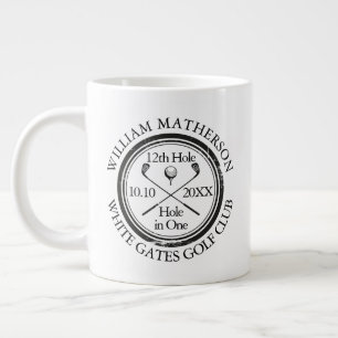 Hole in One Classic Gepersonaliseerd Golf Grote Koffiekop