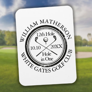 Hole in One Classic Gepersonaliseerd Golf Magneet
