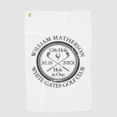 Hole in One Classic Persoonlijk Golfhanddoek (Voorkant)