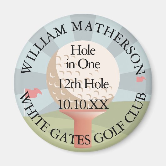 Hole in One Classic Persoonlijk Magneet (Voorkant)