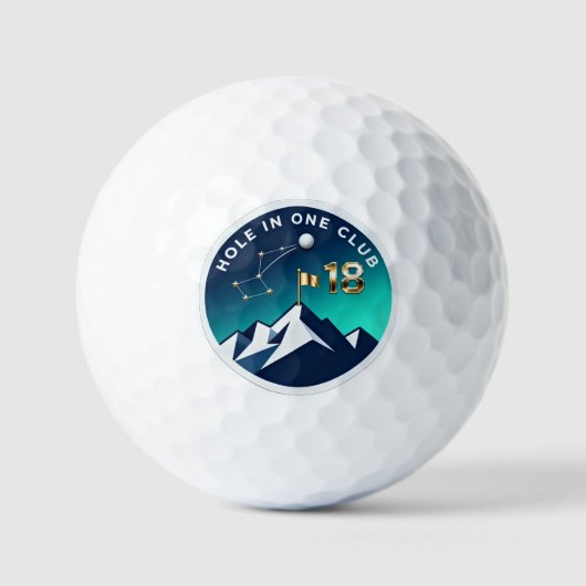 Hole In One Club 18 | Night Sky Mountain Golf  Golfballen (Voorkant)