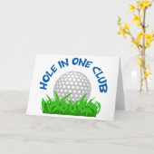 Hole in One Club Kaart (Gele Bloem)