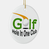 Hole in One Club Keramisch Ornament (Rechts)