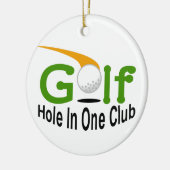 Hole in One Club Keramisch Ornament (Links)