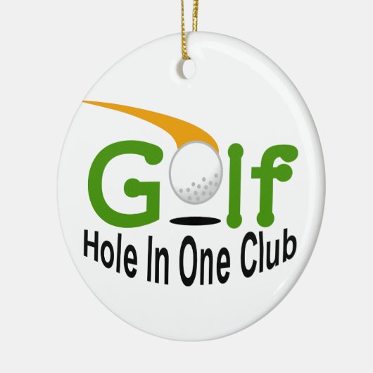 Hole in One Club Keramisch Ornament (Links)