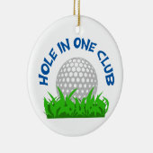 Hole in One Club Keramisch Ornament (Rechts)