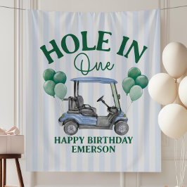 Hole in One Eerste Verjaardagsfeest Banner Golf 1e Wandkleed