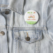 Hole In One Eerste Verjaardagsfeestje Ronde Button 5,7 Cm (In situ)