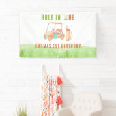 Hole In One Eerste Verjaardagsfeestje Spandoek (Insitu)