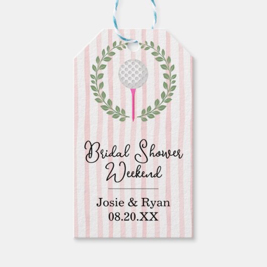 Hole in One Feest Cadeaulabel (Voorkant)