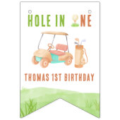 Hole In One First Birthday Party Vlaggetjes (Eerste vlag)