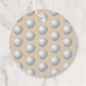 Hole in one Girls Golf 1st Birthday Par-t-shirt Bedankjes Labels (Achterkant)