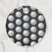 Hole in one Girls Golf 1st Birthday Par-t-shirt Bedankjes Labels (Achterkant)