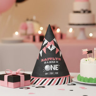 Hole in one Girls Golf 1st Birthday Par-t-shirt Feesthoedjes