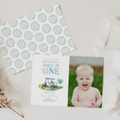 Hole-in-One Golf 1e verjaardag foto uitnodiging