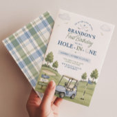 Hole in One: Golf 1e Verjaardag Par-Tee Kaart