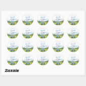 Hole In One Golf 1e Verjaardag Ronde Sticker (Vel)
