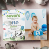 Hole in One Golf 1e verjaardag uitnodiging