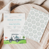 Hole-in-One Golf 1e verjaardag uitnodiging