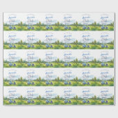 Hole In One Golf 1st Birthday  Cadeaupapier (Vlak)