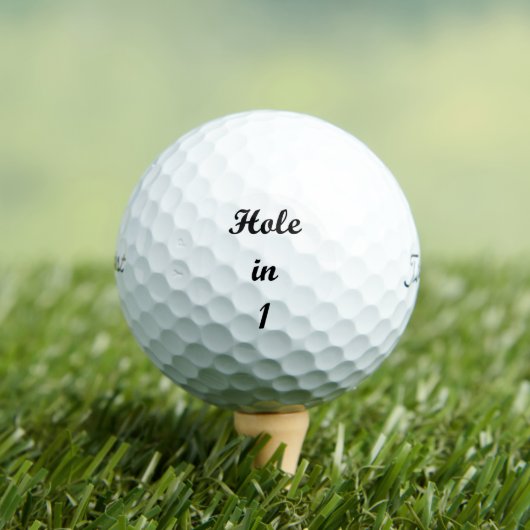 Hole in One Golf Ball Golfballen (Insitu Shirt)