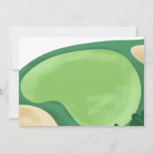 Hole in One Golf Boy Eerste Verjaardag Par-T-shirt Kaart (Achterkant)