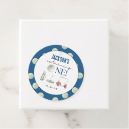 Hole in One Golf Boy Verjaardag Bedankjes Labels