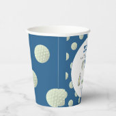 Hole in One Golf Boy Verjaardag Papieren Bekers (Rechts)