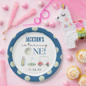 Hole in One Golf Boy Verjaardag Papieren Bordje (Feest)