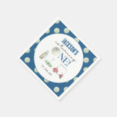 Hole in One Golf Boy Verjaardag Servet (Hoek)