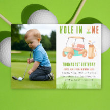 Hole In One Golf Eerste Verjaardagsfeestje