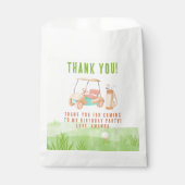 Hole In One Golf First Birthday Thank you Bedankzakje (Voorkant)