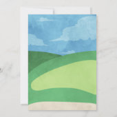 Hole in One Golf Invitation First Birthday Party Kaart (Achterkant)