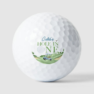 Hole In One Golf Jongen Eerste Verjaardag Par-Tee Golfballen