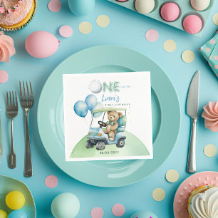 Hole In One Golf Jongen Eerste Verjaardag Par-Tee Servet
