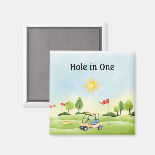 Hole in One Golf Magnet (Voorkant / Achterkant)