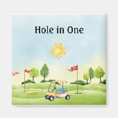 Hole in One Golf Magnet (Voorkant)
