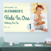 Hole in One Golf Masters 1e Verjaardag Welkomstbor Spandoek (Beurs)