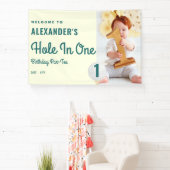 Hole in One Golf Masters 1e Verjaardag Welkomstbor Spandoek (Insitu)