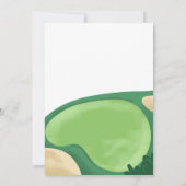 Hole In One Golf Meisje Roze Par-Tee Bedankkaart Kaart (Achterkant)