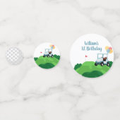 Hole in One Golf Par-T-shirt 1e Verjaardag Confetti (Voorkanten)