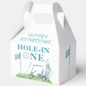 Hole in One Golf Par-t-shirt Boy 1e Verjaardag Bedankdoosjes (Achterkant)