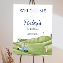 Hole in One Golf Par-T-shirt Welkomstbord