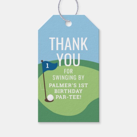 Hole in One Golf Party Favor Label Cadeaulabel (Voorkant)