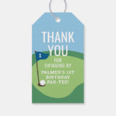 Hole in One Golf Party Favor Label Cadeaulabel (Achterkant)