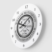 Hole in One Golf Personalized Grote Klok (Hoek)